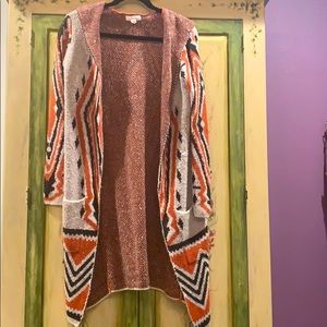 Sun and Shadow Hooded Cardigan